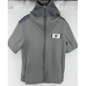 Nike Las Vegas Raiders NFL On Field SS Full Zip Showout Hoodie Grey M NWOT